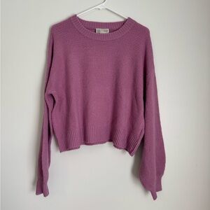 Anthropologie cropped oversized sweater